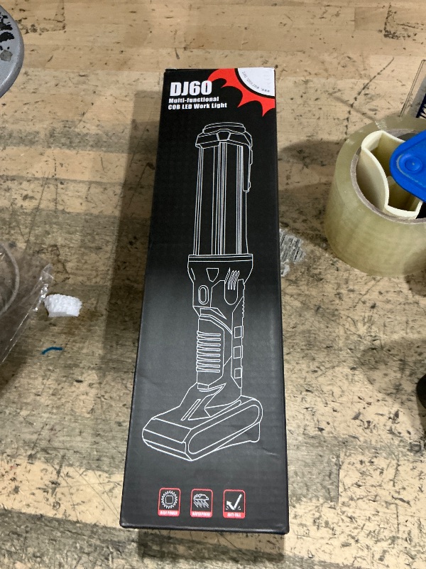 Photo 1 of ??WARSUN Rechargeable COB LED Work Light-Magnetic Hands-Free Trouble Light with Hook, IPX4 Waterproof for Garage Repair, Mens Gifts-Emergency Light Tool for Adults Men Dad (Yellow)?