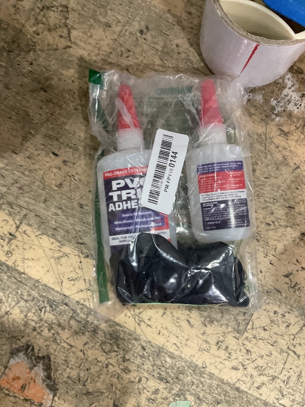 Photo 1 of [2 Pack] PVC Trim Glue – Fast-Bonding PVC Adhesive for Trim, Moulding, Millwork & Column Wraps | Strong Exterior & Interior Joint Adhesive | Weather-Resistant, Dries White for a Seamless Finish