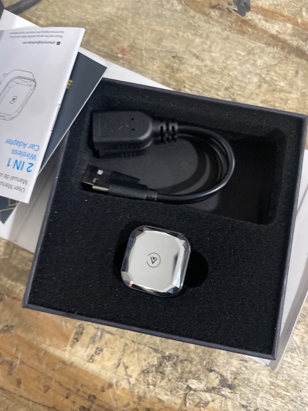 Photo 1 of 2 in 1 Wireless CarPlay & Android Auto Adapter | Simple Setup, Smooth, Lag-Free Use | Supports Over 1000 Vehicles with Built-in Wired Car Play/Android Auto | Compact & Modern