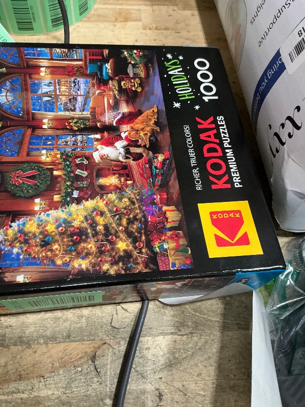 Photo 1 of 1000 Piece Christmas Puzzle for Adults - Winter Jigsaw Puzzles - Christmas Eve Holiday Puzzle Family Game Nights Home Decor