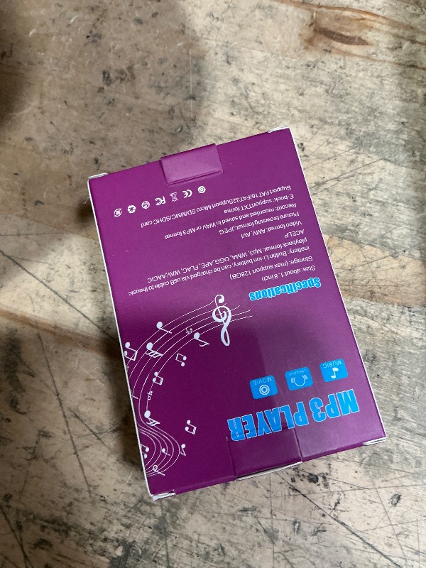 Photo 1 of 144GB MP3 Player - Music Player with Bluetooth 5.2 HiFi Sound Shuffle Single Loop FM Radio Built-in HD Speaker Voice Recorder Mini Design Ideal for Sport Earphones Included-Black-A5