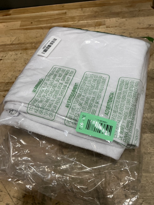 Photo 1 of 100% Stain Resistant & Waterproof King Size Pillow Protectors with Zipper Set of 2 - Bed Bug & Dust Mite Proof White Pillowcases - Breathable, Comfortable Pack of Covers for Pillows, 20 x 36 Inches