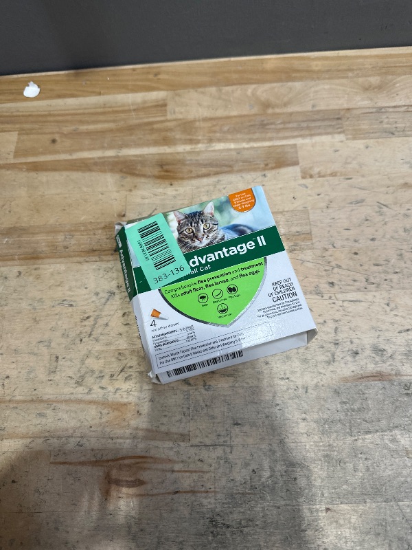 Photo 1 of ****Missing 2 of 4 ******Advantage II Small Cat Vet-Recommended Flea Treatment & Prevention | Cats 5-9 lbs. | 4-Month Supply