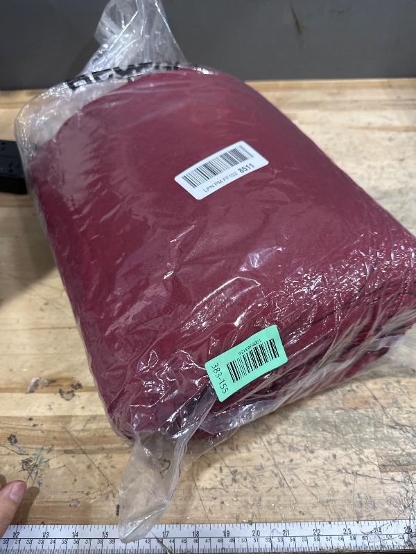 Photo 1 of ** COMFORTER ONLY**

Bedsure King Size Comforter Set - 7 Pieces Burgundy King Bedding Set for All Seasons, Boho Contrasting Design Bed in a Bag with Comforter, Sheets, Pillowcases & Shams