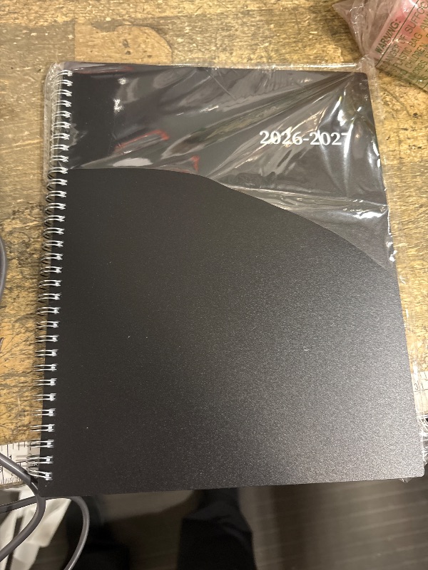 Photo 1 of 2026-2027 Monthly Planner, 2 Year Calendar Planner, Jan 2026 - Dec 2027, 8.5’’ x 11’’, Large Spiral Agenda, 24 Months, with Tabs ?Pocket, Flexible Cover, Organizer for Office Home School, Black