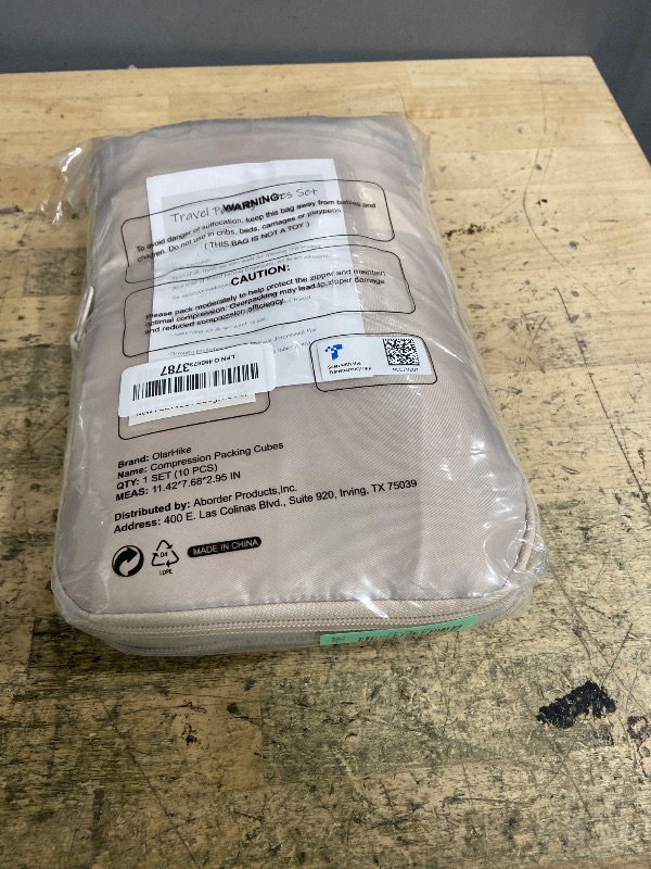 Photo 1 of 10 Set Compression Packing Cubes for Travel Gifts Women Mom,OlarHike Luggage Clothes Organizer for Travelers,Airplane/Cruise/Car/Train Travel Essentials,Compressible Expandable Saver Space Bags(Beige)