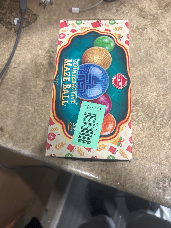 Photo 1 of 2 Pack 3D Maze Puzzle Ball - Brain Teaser Game, Gravity Memory Cube - Educational Toy Gifts for Students, Teens, Adults - Orange and Blue