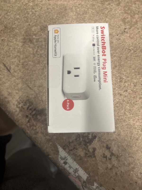 Photo 1 of ?2025 New? SwitchBot HomeKit Smart Plug Mini 15A, No Hub Required, Energy Monitor, WiFi(2.4G Only) Outlet Works with Apple HomeKit, Alexa, Google Home, App Remote Control & Timer Function(4 Pack)