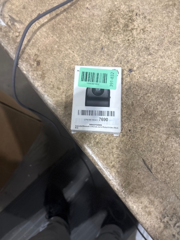 Photo 1 of [Upgraded] Bluetooth 5.0 Remote Shutter for iPhone & Android Camera Wireless Remote Control Selfie Button for iPad iPod Tablet, HD Selfie Clicker for Photos & Videos (Black)