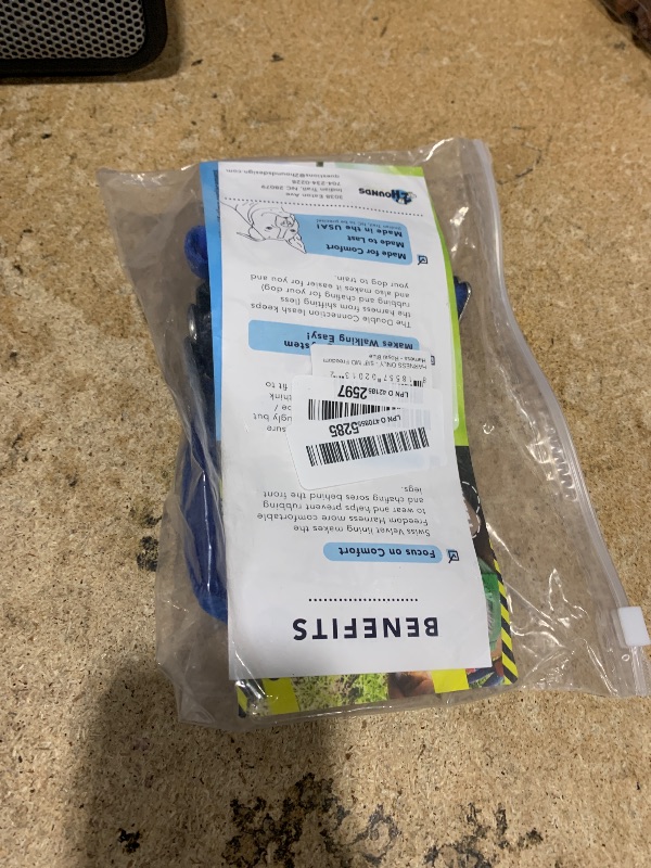 Photo 1 of 2 Hounds Design Freedom No Pull Dog Harness, Adjustable Harness, Easy Walking & Comfortable Control, Fits Small, Medium & Large Dogs, Solid Colors, Made in USA, 5/8" MD, Royal Blue