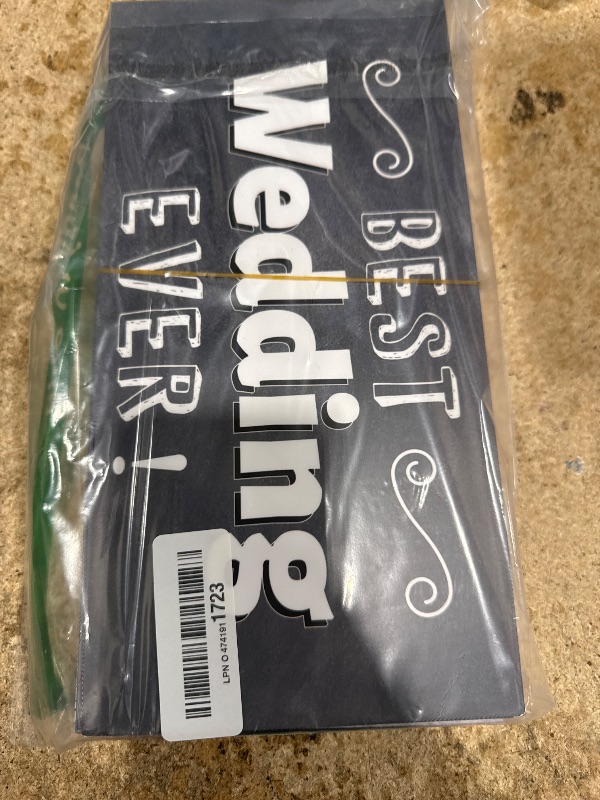 Photo 1 of 24 Designs Wedding Photo Booth Props Double Sided 11x5.5 Inch Photo Booth Props Vintage Country Wedding Marriage Party Decorations DIY Water Proof Selfie Signs PVC Printing for Bridal Party Supplies