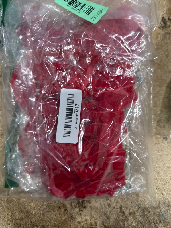 Photo 1 of 12Pcs Red Velvet Ribbon Bows Christmas Tree Decorations,5in x 10in Xmas Ornaments for Tree Home Party Front Door Wreath Holiday Decor