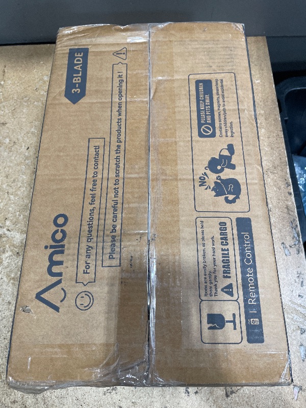 Photo 1 of ***********NONFUNCTIONAL-FOR PARTS ONLY***************
Amico Ceiling Fans with Lights, 42 inch Low Profile Ceiling Fan with Light and Remote Control, Flush Mount, Reversible, 3CCT, Dimmable, Noiseless, Nickel Ceiling Fan for Bedroom, Indoor/Outdoor Use