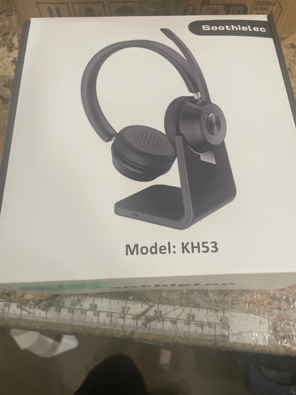 Photo 1 of (Upgraded Version) Wireless Headset, Bluetooth Headset with Noise Cancelling Microphone, Best Headphones with Mic Mute & USB Dongle for PC/Computer/Laptop/Cell Phones/Remote Work/Call Center
