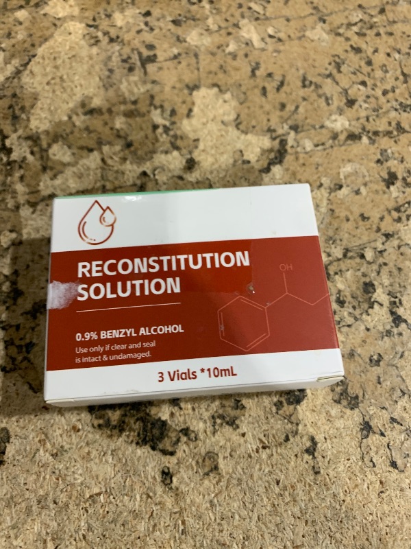 Photo 1 of 10 ML Reconstitution in Heavy Duty Vials, Ultra Clear 3 Pack, Research Use Only, Made in USA