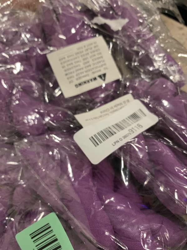 Photo 1 of 10 Pcs Purple Cheesecloth Table Runner 10FT Romantic Cheese Cloth Table Runners Boho Gauze Table Runner Rustic Sheer Runner for Wedding Engagement Bridal Baby Shower Birthday Party Spring Table Décor