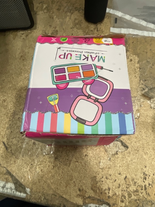 Photo 1 of 99 Pcs Kids Makeup Kit for Girls, Princess Toys Real Washable Cosmetics Set with Mirror, Hair Ties, Nails, Rings, Earrings, Necklace, Perfect for 3 4 5 6 7 8 Year Old Girls Birthday