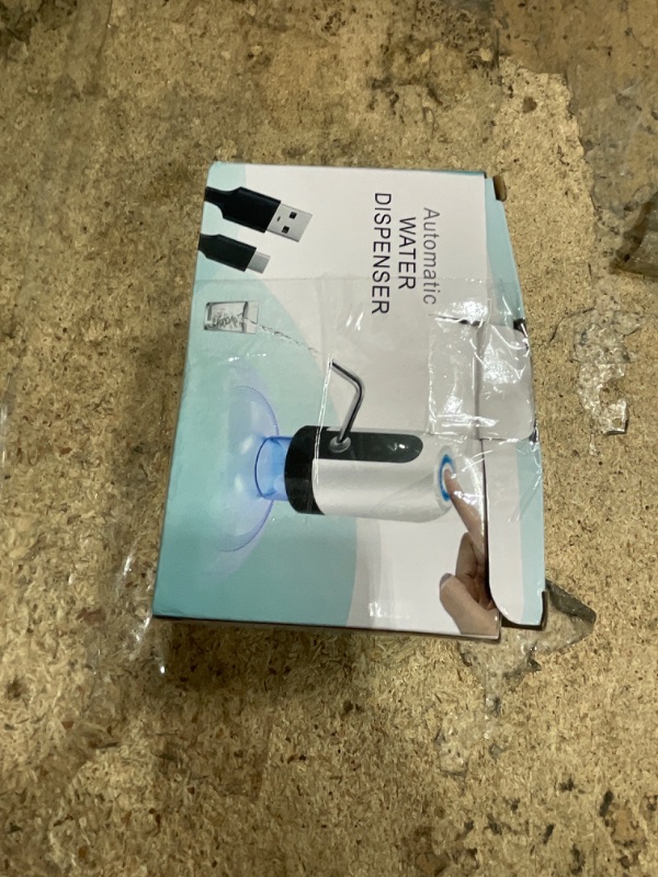 Photo 1 of 2-5 Gallon Portable Water Dispenser, Water Bottle Pump Rechargeable for 5 Gallon with Silicone Cap, Automatic Drinking Water Jug Dispenser (Black)