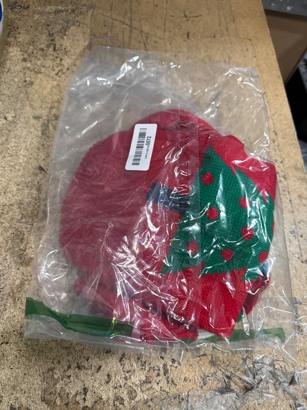 Photo 1 of 2 Pcs Dogs Christmas Sweater Xmas Dog Clothes Cat Turtleneck Knitwear Dog Christmas Outfit Xmas Warm Sweater for Puppies Cats XL