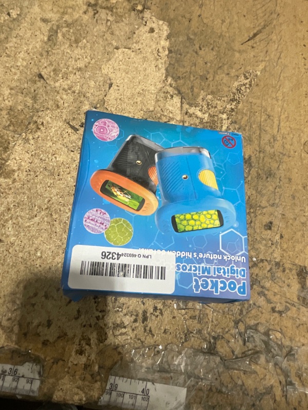 Photo 1 of 1000X Handheld Microscope for Kids, 4K 2.4" Screen Digital Kids Microscopes with 12 Slides, Portable Edu Toys Gifts for Age 3 4 5 6 7 8 9 10 11 12 Year Old Boys Girls Children Students(Blue)