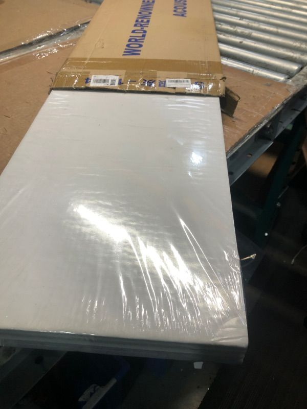 Photo 1 of ***STOCK PHOTO FOR REFERENCE ONLY***
18 Pack Acoustic Panels with Self-Adhesive, 12"X 12"X 0.4"Sound Proof Foam Panels, Sound Panels High Density, Soundproof Wall Panels for Home Studio Office-White