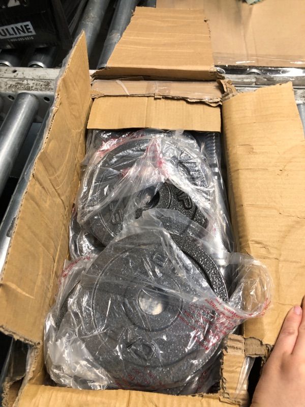 Photo 1 of *BOX 1 OF 2* CAP Barbell 52.5-Pound Adjustable Dumbbell Weight (Pair), chrome finish