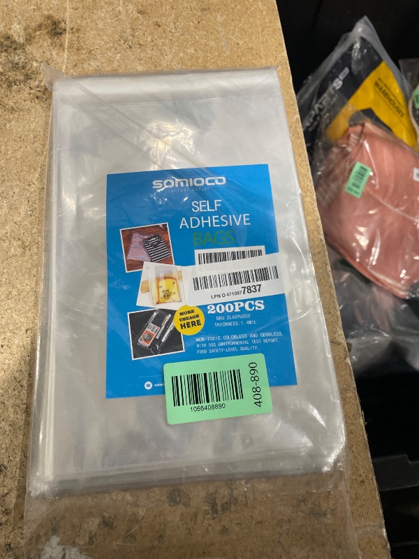 Photo 1 of 200 pcs Clear 6" x 9" Self Seal Cello Cellophane Bags Resealable Poly Bags 2.8 mils for Cookie, Candy, Gift Bakery, Prints, Photos, Cards & Envelopes, Party Decorative