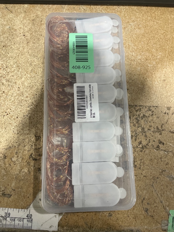 Photo 1 of 20 Pack Fairy Lights Battery Operated, 3.3ft 20 LED Mini String Lights Twinkle Lights Copper Wire Firefly Starry Lights for Mason Jars Wedding Party Christmas Centerpiece Table Decorations, Warm White