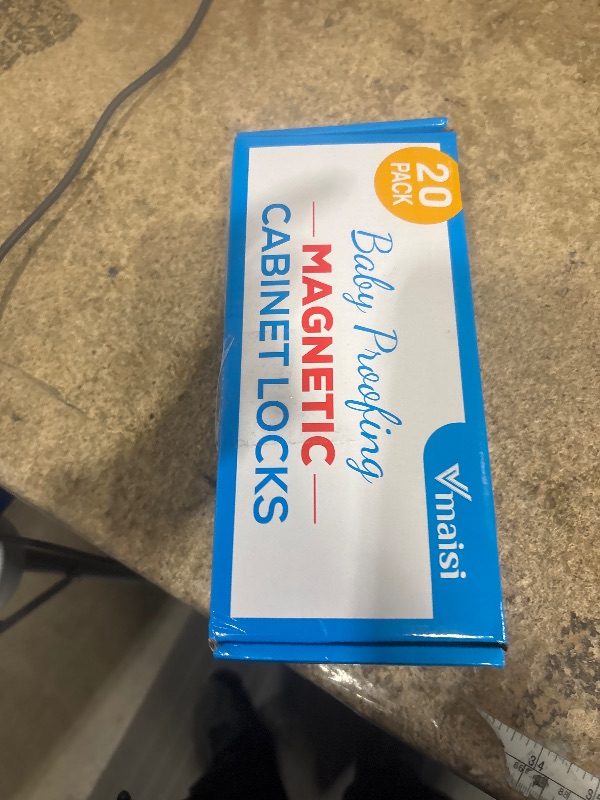 Photo 1 of 20 Pack Magnetic Cabinet Locks Baby Proofing - Vmaisi Children Proof Cupboard Drawers Latches - Adhesive Easy Installation