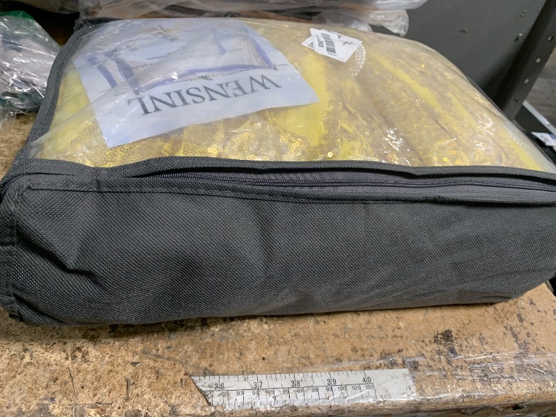 Photo 1 of 12 Packs 12 X 72 Inch Sequin Table Runner Glitter Dining Table Runner for Birthday Wedding Engagement Bridal Baby Shower Bachelorette Holiday Celebration Party Supplies Decorations (Champagne Gold)