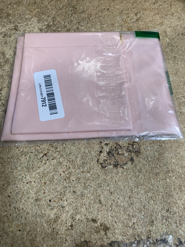 Photo 1 of 2 PCS Ladies Small Makeup Bag for Purse,Small Makeup Pouch,Purse organizer,Coin purse lipstick Cosmetic Accessories Organizer,Travel Set Organizer,Waterproof Portable Zipperless Self-Sealing (Pink)