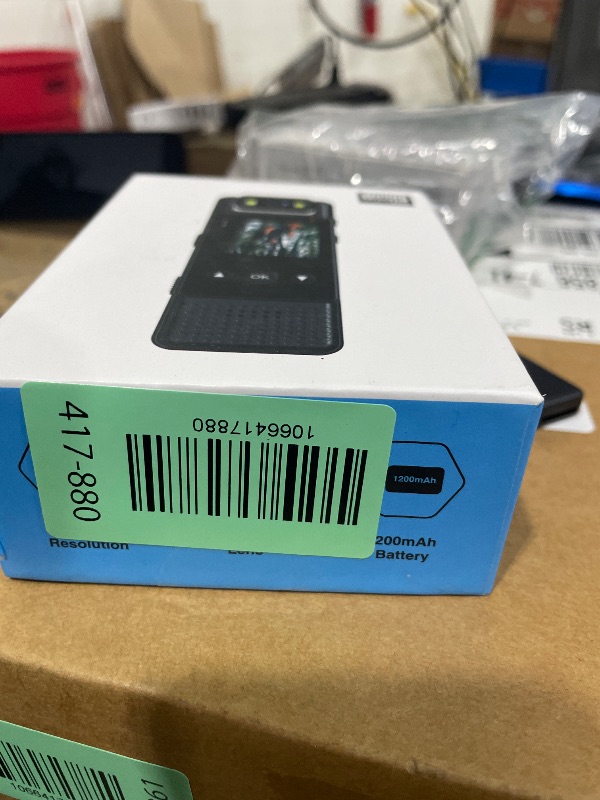 Photo 1 of 1.3in Screen Body Camera, Sport Worn Camcorder, 1200mAh Portable Cam, 1080P Mini Wearable Camera with Fill Light, 180° Rotatable Lens for Outdoor Police Law Enforcement up to128GB (Card Not Included)