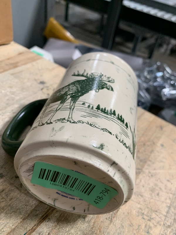 Photo 1 of * Minor chipping damage * Cape Shore 18oz Heavy Stoneware Sema Pottery Mug, Multiple Styles Available (Moose)