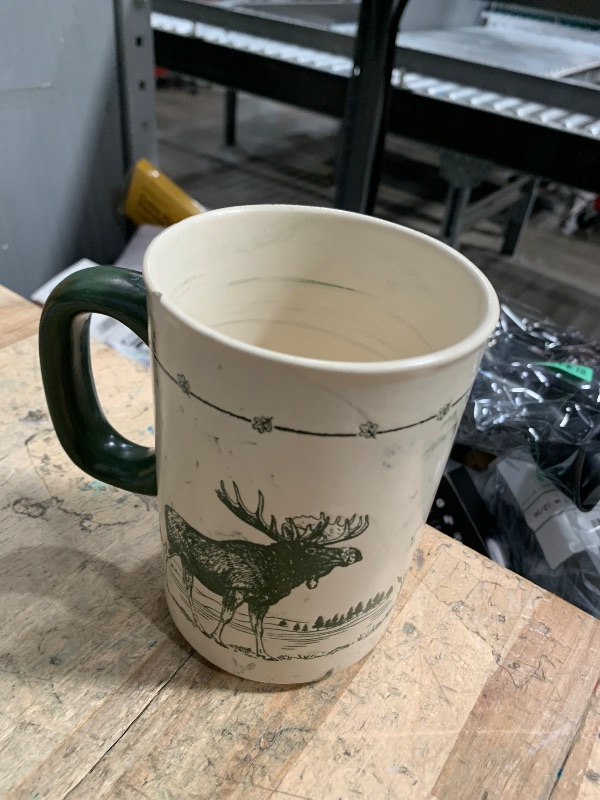 Photo 1 of * Minor chipping damage * Cape Shore 18oz Heavy Stoneware Sema Pottery Mug, Multiple Styles Available (Moose)