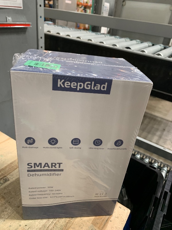 Photo 1 of *BRAND NEW* KeepGlad Dehumidifier, 98OZ Dehumidifiers for Home(1000sq.ft), Humidity Display Dehumidifier for Basement Bathroom Bedroom, Auto Shut Off, Washable Filter, Drain Hose, Timer, 7 Ambient Lights, Gray
