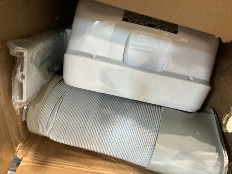 Photo 1 of **FOR PARTS ONLY**Uhome Portable Air Conditioner, 8000 BTU Compact AC Unit with Cooling, Dehumidifier, Fan, Remote Control and Window Mount Kit Included, White
