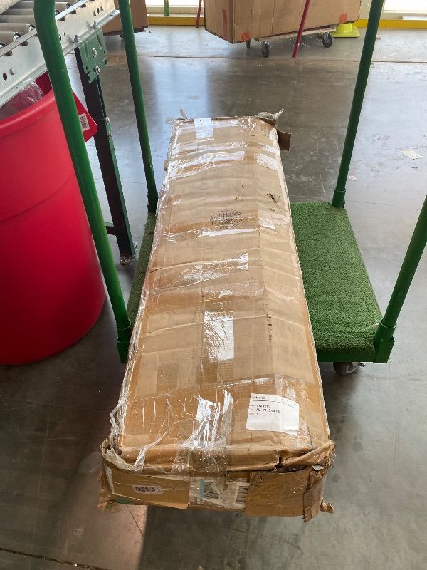 Photo 1 of *UNTESTED*
VECELO Queen Size Bed Frame Upholstered Platform Beds with Height-Adjustable Teddy Fabric Headboard, Strong Wood Slats 7.9'' Under Bed Storage Space Noise-Free No Box Spring Needed, Cream