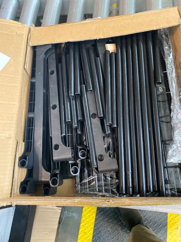 Photo 1 of ***MISSING PIECES*** SRRSO Shoe Rack, 10 Tier Shoe Storage Organizer with Hooks,Fit 40-45 Pairs Shoes,Metal Tall Shoe Shelf for Closet,Entryway, Hallway,Garage,Bedroom,Cloakroom