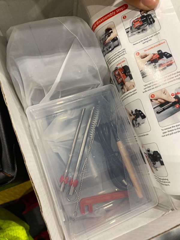 Photo 1 of *MISSING PARTS UNKNOWN*
Automatic Rolling Machine Electric Cigarette Injector Machine for Tubes King/Regular/Slim 100s Cigarette and Pre Roll Cones Cigarette Injector Roller Machine (Black)