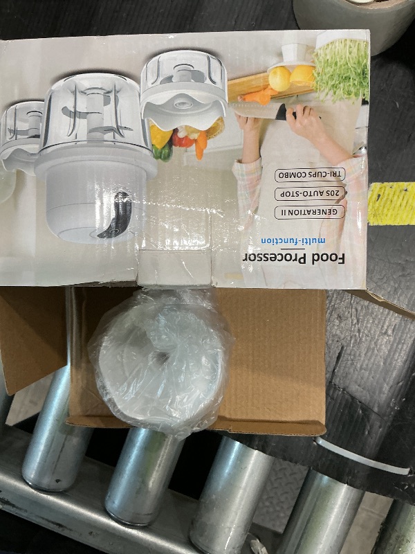 Photo 1 of (100+250+350ML) White 3 Pcs Cordless Mini Food Chopper,Small Food Processor for Garlic,Nut,Meat