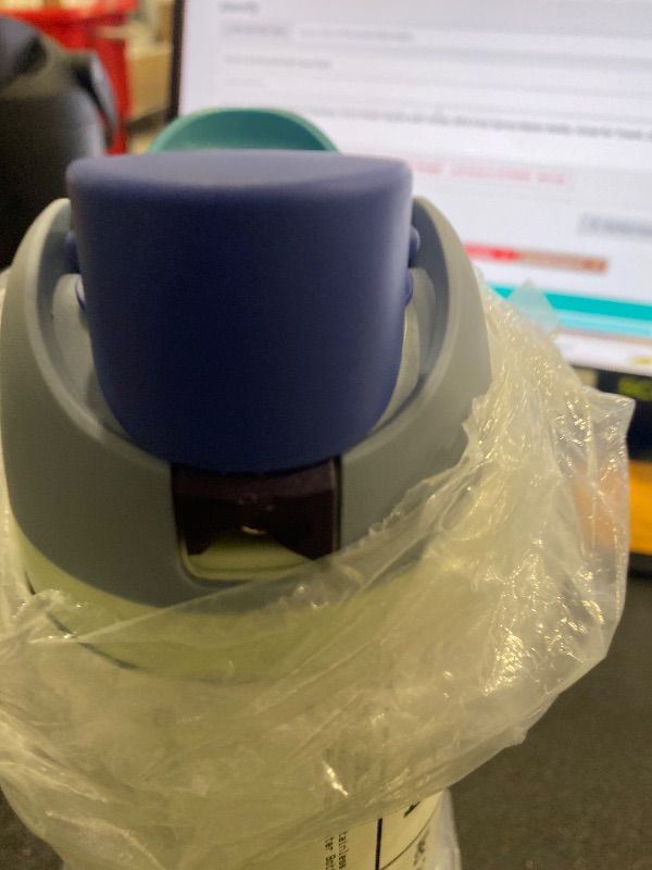 Photo 1 of ***MINOR DAMAGE*** Owala FreeSip Insulated Stainless Steel Water Bottle with Straw, BPA-Free Sports Water Bottle, Great for Travel, 24 Oz, Denim