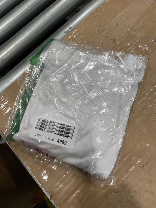 Photo 1 of *MINOR DAMAGE - USED*
ANRABESS Women Long Sleeve Shirts Rib Knit Slim Fit Tops Basic Tee 2025 Fall Outfits Casual T-Shirt Underscrubs Layer Clothes White Small