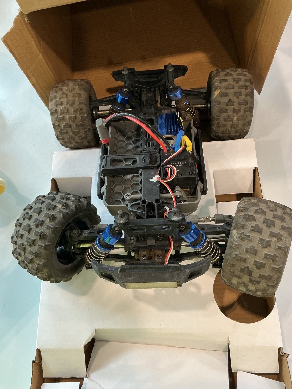 Photo 1 of **PARTS ONLY*HYPER GO H16DR 1:16 Scale Ready to Run Fast Remote Control Car, High Speed Jump RC Monster Truck, Off Road RC Cars, 4WD All Terrain RTR RC Truck with 2 LiPo Batteries for Boys and Adults