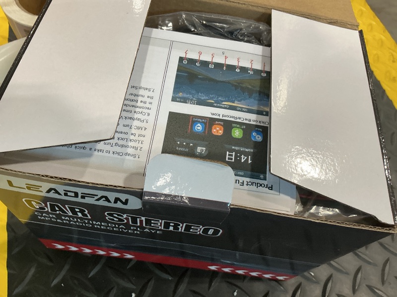 Photo 1 of **MISSING PARTS** Double Din Car Stereo with Dash Cam,Compatible with Apple Carplay,Android Auto,7 inch Touch Screen Car Radio Receiver with Bluetooth, Mirror Link, Backup Camera, Navigation, FM, USB/TF/AUX