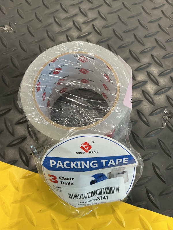 Photo 1 of **ONLY ONE**
3 Inch Wide Packing Tape with Dispenser,2.4 Mil x 55 Yards Heavy Duty Packaging Tape Refill for Shipping,Industrial Grade,Urtal Strong Boxing Tape for Moving,Mailing and Storages (Clear)