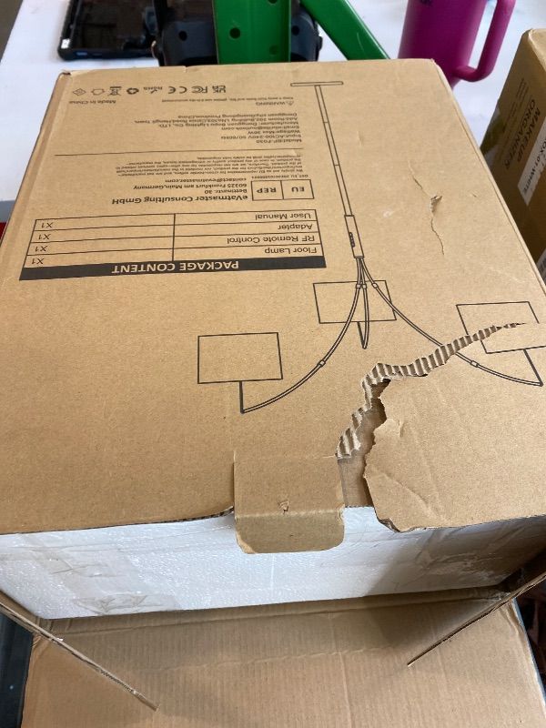 Photo 1 of *MISSING PARTS UNKNOWN*
SIBRILLE 36W Corner Floor Lamp Dimmable - 3 Lights Arc Floor Lamps Standing Lamp with Remote & Touch Control, Tall Lamp for Living Room Corner, Bedroom, Office