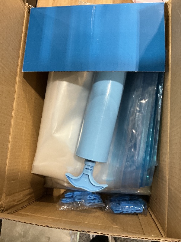 Photo 1 of **PARTIAL SET/check clerk comments**
Cozy Essential 20 Pack Vacuum Storage Bags, Space Saver Bags (4 Jumbo/4 Large/4 Medium/4 Small/4 Roll) Compression for Comforters and Blankets, Pillow, Bedding, Sealer Clothes Storage