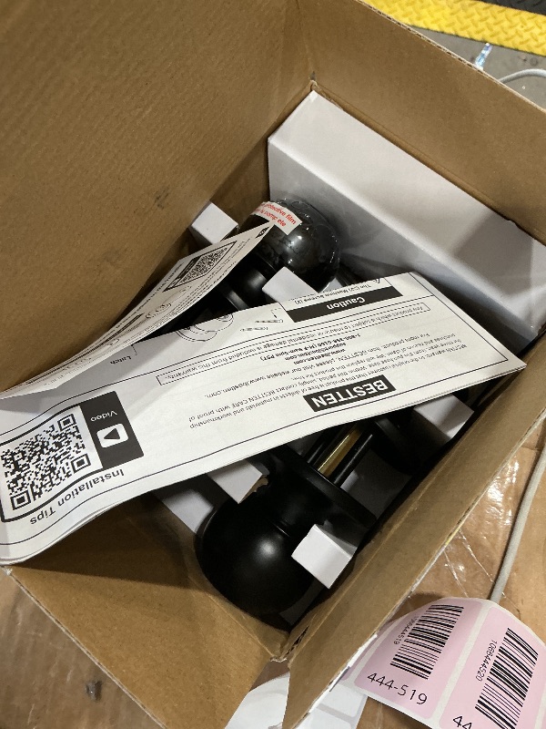 Photo 1 of [2 Pack] BESTTEN Keyed Entry Door Knob, Entrance Door Lock, Keyed Different, Standard Ball, Matte Black