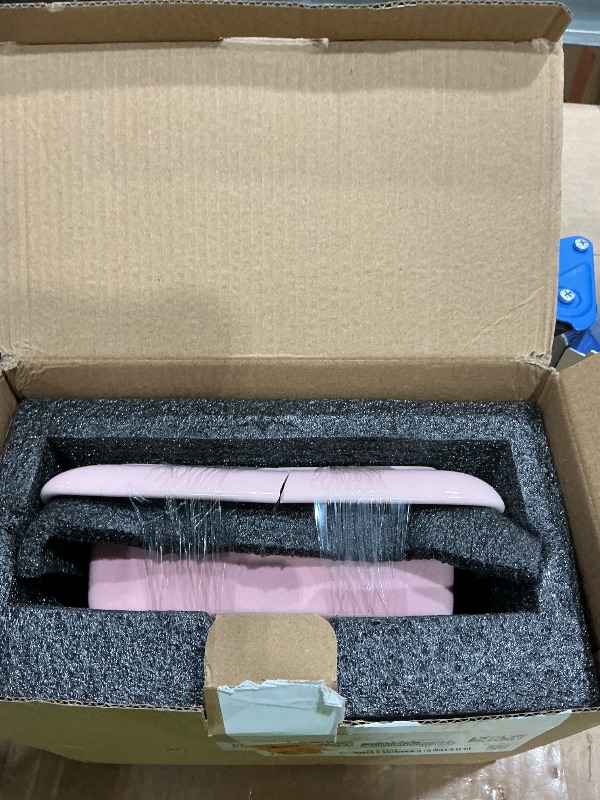 Photo 1 of ** SOLD AS  IS NO REFUND/RETURN ** SEE COMMENTS!
Flexzion Ceramic Pink European Butter Dish with Lid for Countertop (7 Inch) - Wide 2 Stick Double Butter Holder for Counter, Cream Cheese Container Storage Keeper