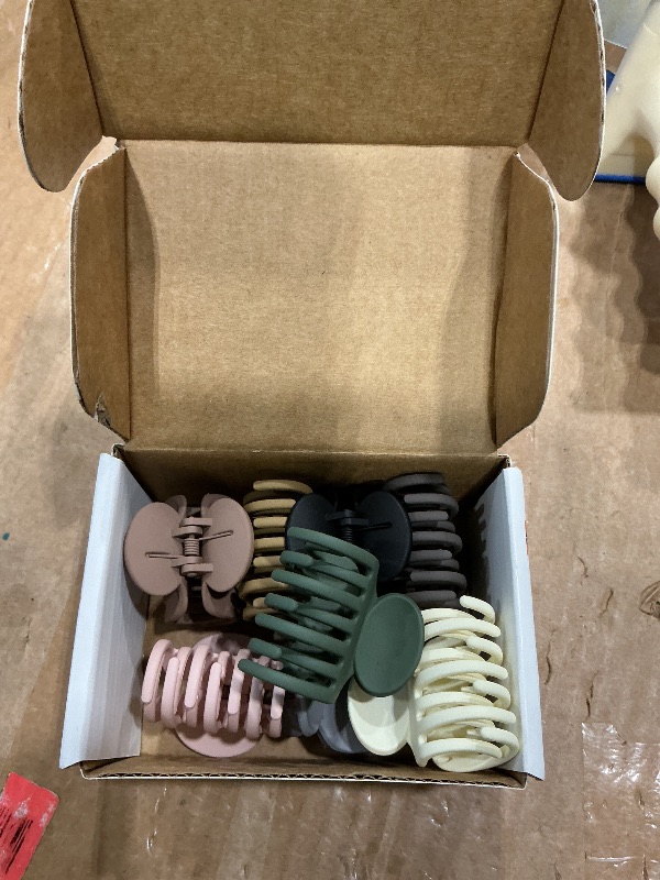 Photo 1 of 1.6" Matte Small Double Row Teeth Hair Clips for Women - Strong Hold Jaw Clamps for Thin, Fine & Thick Hair